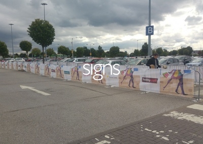 Advertisement Construction Site Banners