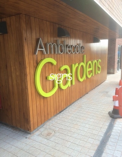 Amblecote Gardens 3D Sign