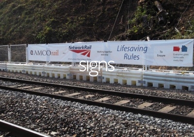 Amco Rail & Network Rail Construction Site Banners