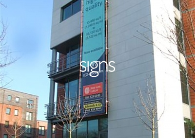 Offices for Rent Construction Site Banner