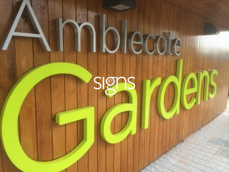 Dimensional signage brings depth to your lettering