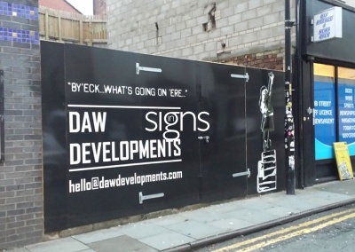 Daw Developments Construction Hoarding Panels