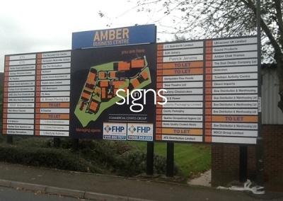 Amber Business Centre Sign Post