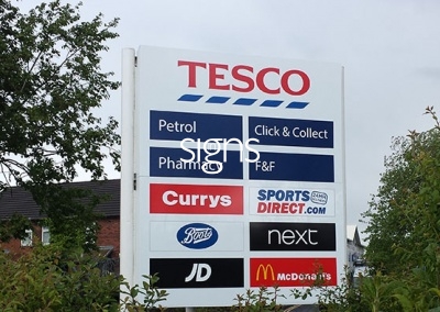 Retail Park Sign Post