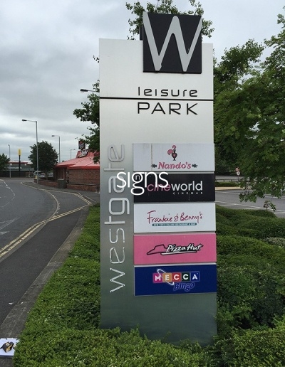 Westgate Leisure Park Totem Signage