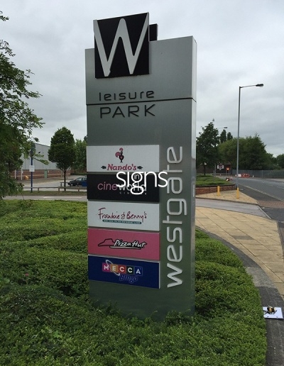 Westgate Leisure Park Totem Signage