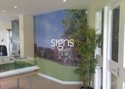 Background Window Vinyl Signs