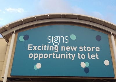 Retail Unit to Let Flex Face Sign