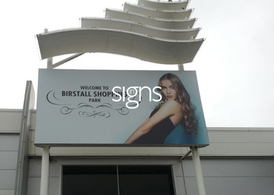 Birstall Shopping Park Flex Face Sign